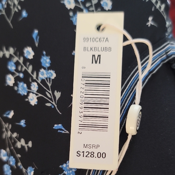 Max Studio Black and Blue Floral Maxi Dress - Picture 3 of 10